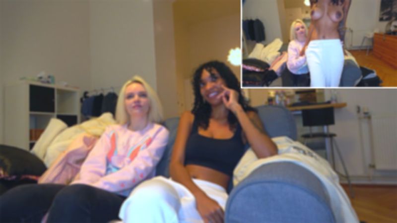 Two women with incredibly large breasts engage in masturbation play. They compare their breasts and vaginas, tasting each other's bodies. Cumshot inside a tight vagina. FC2-PPV-4476178
