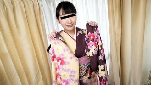 A girl wearing a kimono with full, soft breasts 10musume_010326_01