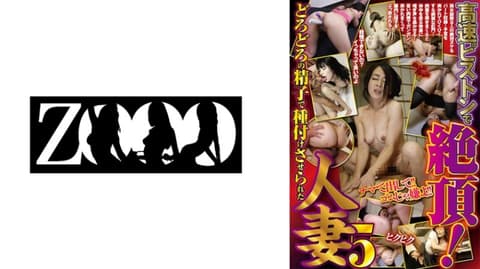 High-speed thrusting to climax! A married woman impregnated by viscous sperm. 5. Higuchi Ami, Fujishita Rika, Fuyuki Mai, Nishiyama Akira, Aragaki Hinako. 458ZOOO-111