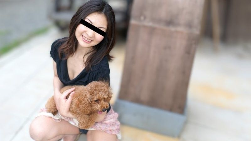 Using my beloved dog to pick up a cute girl! Manami 10musume_100324_01